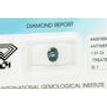 Oval Cut Diamond Fancy Green Blue Color SI1 1.01 Carat IGI Certified