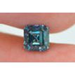Asscher Diamond Fancy Blue Color 1.01 Carat VVS2
