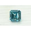 Asscher Diamond Fancy Blue Color 1.01 Carat VVS2