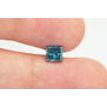 1 Carat Fancy Blue Princess Cut Natural Diamond 5.52X5.28 MM