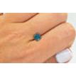 1 Carat Fancy Blue Princess Cut Natural Diamond 5.52X5.28 MM