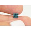 1 Carat Fancy Blue Princess Cut Natural Diamond 5.52X5.28 MM
