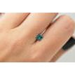 Princess Cut Diamond Blue Color 0.70 Carat SI1