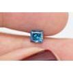 Loose Princess Diamond Fancy Blue 0.63 Carat SI1