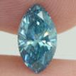 Marquise Cut Diamond Fancy Blue Color Loose 0.72 Carat VS2 