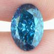 Oval Cut Diamond Fancy Blue Color 1.18 Carat VS2