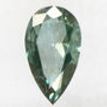 Pear Shape Diamond Fancy Greenish Blue 1.01 Carat SI1 IGI Certified