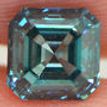Asscher Diamond Fancy Blue Color 1.01 Carat VS2