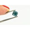 Blue Cushion Cut Diamond 0.71 Carat VS2