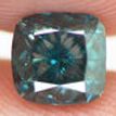 Blue Cushion Cut Diamond 0.71 Carat VS2