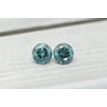 3.42 TCW Diamond Pair Round Fancy Blue Loose I1