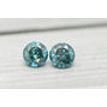 3.42 TCW Diamond Pair Round Fancy Blue Loose I1