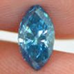 Loose Marquise Shape Diamond Fancy Blue 0.71 Carat SI1