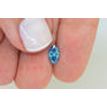 Loose Marquise Shape Diamond Fancy Blue 0.71 Carat SI1