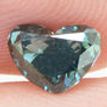 Heart Shape Diamond Fancy Blue Color 0.56 Carat VVS2