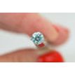 Loose Round Shape Diamond Fancy Blue Color 1.01 Carat SI2