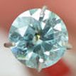Loose Round Shape Diamond Fancy Blue Color 1.01 Carat SI2