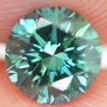 Fancy Blue Round Diamond 0.67 Carat VS2 