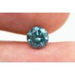 Loose Blue Diamond Round Shape Fancy Color 0.67 Carat Real Natural Enhanced SI2