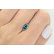 Oval Cut Diamond Fancy Blue Color 1.01 Carat SI1