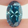 Oval Cut Diamond Fancy Blue Color 1.01 Carat SI1