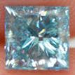 Blue Princess Diamond Certified 1.01 Carat SI2