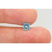 Blue Princess Diamond Certified 1.01 Carat SI2