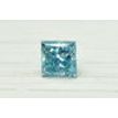 Blue Princess Diamond Certified 1.01 Carat SI2