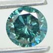 Blue Diamond Loose Real Round Shape Fancy Color SI1 Enhanced Polished 0.64 Carat