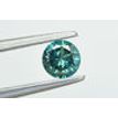 Blue Diamond Loose Real Round Shape Fancy Color SI1 Enhanced Polished 0.64 Carat