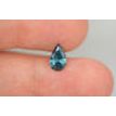 1.01 Carat Pear Shape Diamond Fancy Blue Color I1 Clarity Loose Enhanced Real 9.01X5.46 MM For Wedding Ring