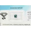 Asscher Diamond Fancy Blue Color 1.02 Carat SI1 IGI Certificate
