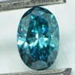 Oval Diamond Blue Color 0.70 Carat SI1 