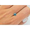 Loose Fancy Blue Round Shape Diamond 0.68 Carat SI2