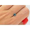 Loose Round Blue Diamond Certified Enhanced 0.74 Carat SI2