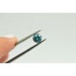 Round Shaped Diamond Fancy Blue Color 0.81 Carat Real Natural Enhanced Loose
