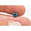 Loose Blue Diamond Fancy Color Round Cut Real Certified 0.84 Carat Enhanced I1