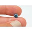 Loose Blue Diamond Fancy Color Round Cut Real Certified 0.84 Carat Enhanced I1