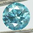 Blue Diamond Loose Round Shaped SI3 0.82 Carat