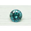 Loose Round Cut Diamond Real Fancy Blue SI1 Certified Natural Enhanced 0.75 Ct