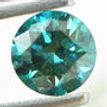 Loose Round Cut Diamond Real Fancy Blue SI1 Certified Natural Enhanced 0.75 Ct