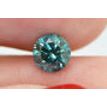 Loose Round Cut Diamond Real Fancy Blue SI1 Certified Natural Enhanced 0.75 Ct