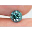 Loose Round Cut Diamond Real Fancy Blue SI1 Certified Natural Enhanced 0.75 Ct