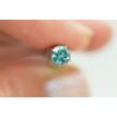 Loose Round Shape Fancy Blue Diamond 0.93 Carat SI2