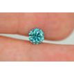 Round Cut Fancy Blue Diamond Loose 0.90 Carat SI1