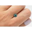 Round Cut Fancy Blue Diamond Loose 0.90 Carat SI1