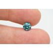Round Cut Fancy Blue Diamond Loose 0.90 Carat SI1
