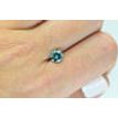 Loose Round Diamond Fancy Blue Color 0.98 Carat SI2