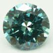 Loose Round Diamond Fancy Blue Color 0.98 Carat SI2