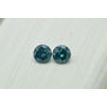 Loose Round Matching Pair Blue Diamonds 0.94 TCW SI3